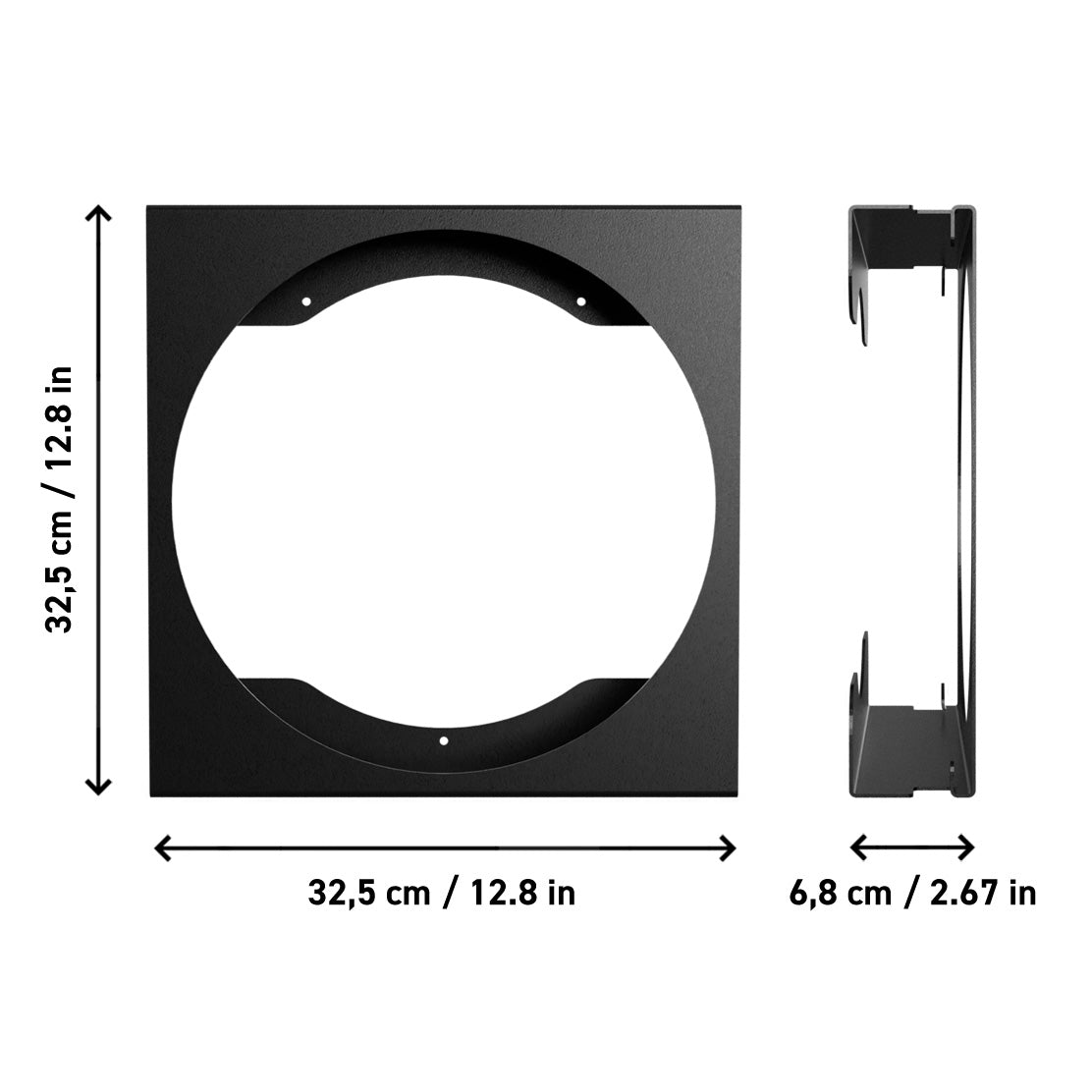 Schallplatten Wandhalterung für 12 Zoll Vinyl Records FLATE®